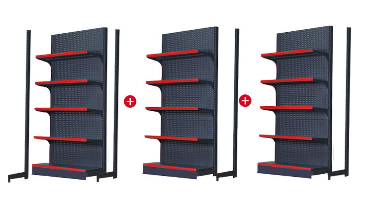 Stable Steel Retail Display Shelving System For Warehouse Storage