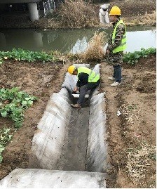 Modern Design Waterproof Drainage Ditch Concrete Cement Blanket with Onsite