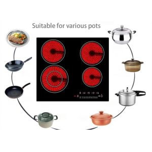 Electrolysis plate Touch Sensor Four Burner Cooktop