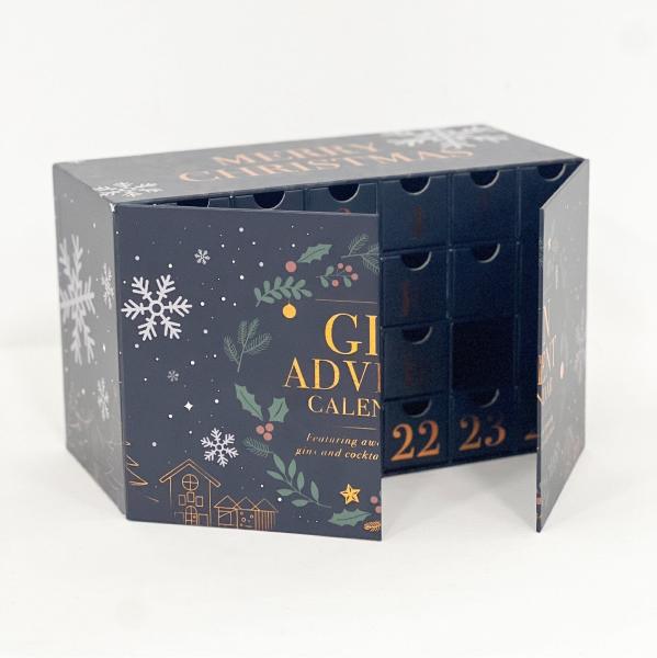 Open Door Magnet Cardboard Paper Gift Box For Cosmetic Jewelry Makeup Advent