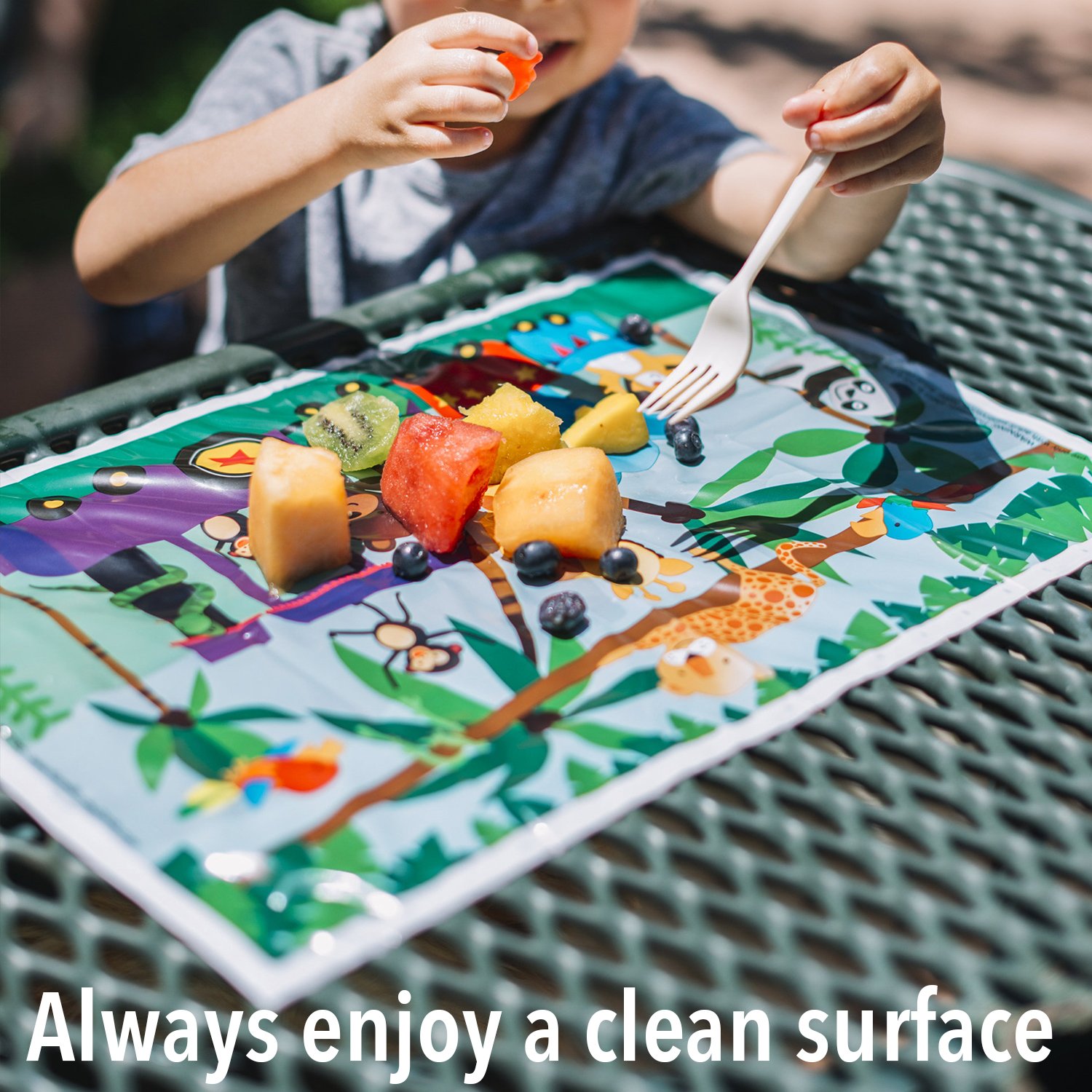 Food Grade Safe Dining Table Plastic Mats Disposable For Picnic
