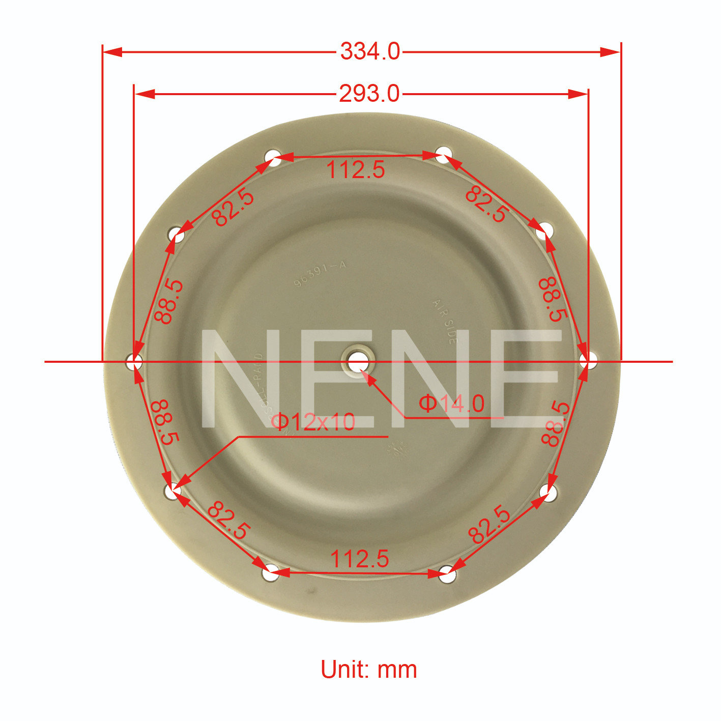 2"Inch 96391 96392 Ingersoll Rand ARO Pro Series Pump Diaphragms 666250-9C9-C 6662B3-344-C