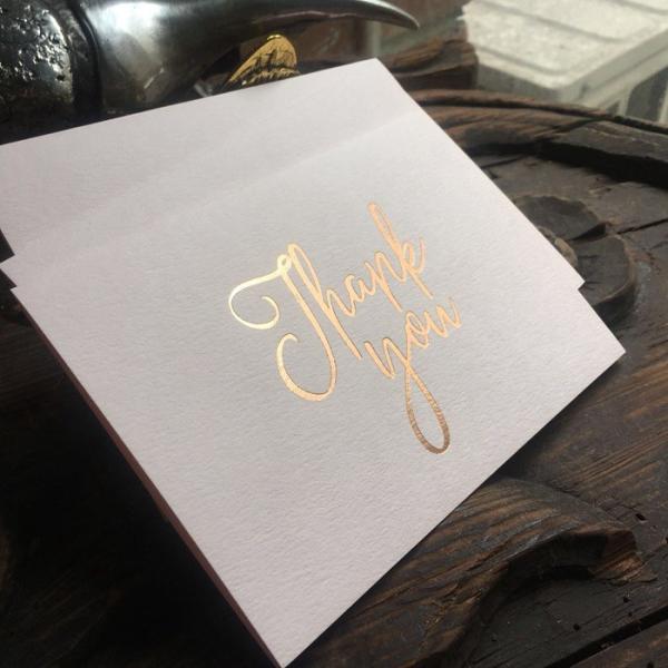Gold Foil Stamped Square Wedding Invitations Cards , Wedding Rehearsal Dinner