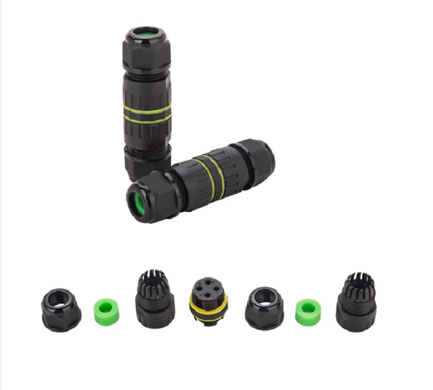 EW-M16 IP68 Waterproof Cable Connector Male Push Pull / Screw Fixed For Automotive