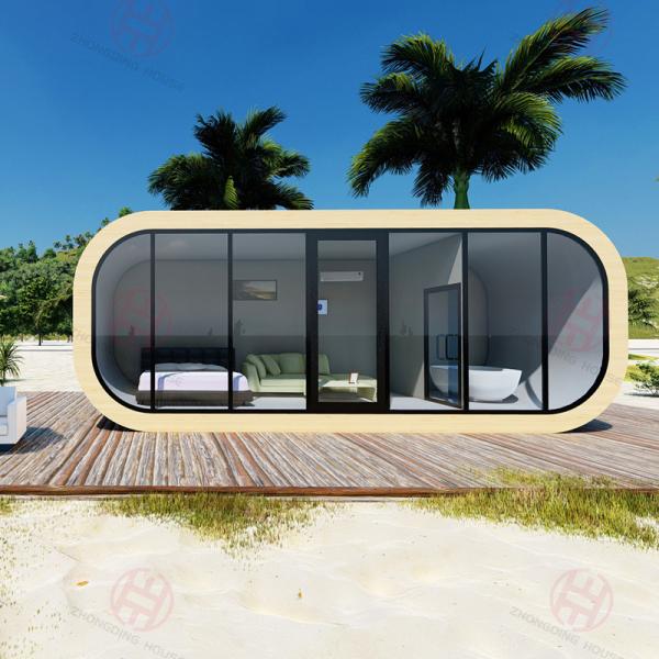 Hotel Insulation Small House Prefab Cabin House Design Style Modern Apple Shaped
