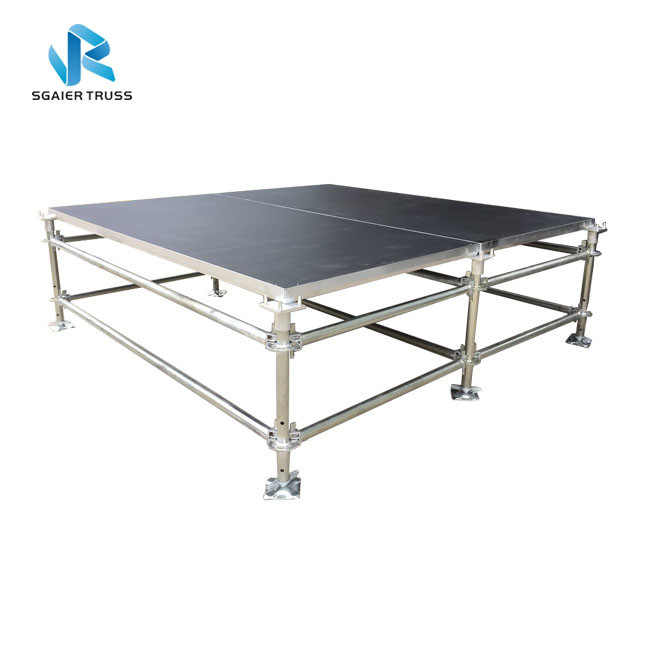 Adjustable Foot 4x8ft 2*1m Modular Steel Stage Scaffolding