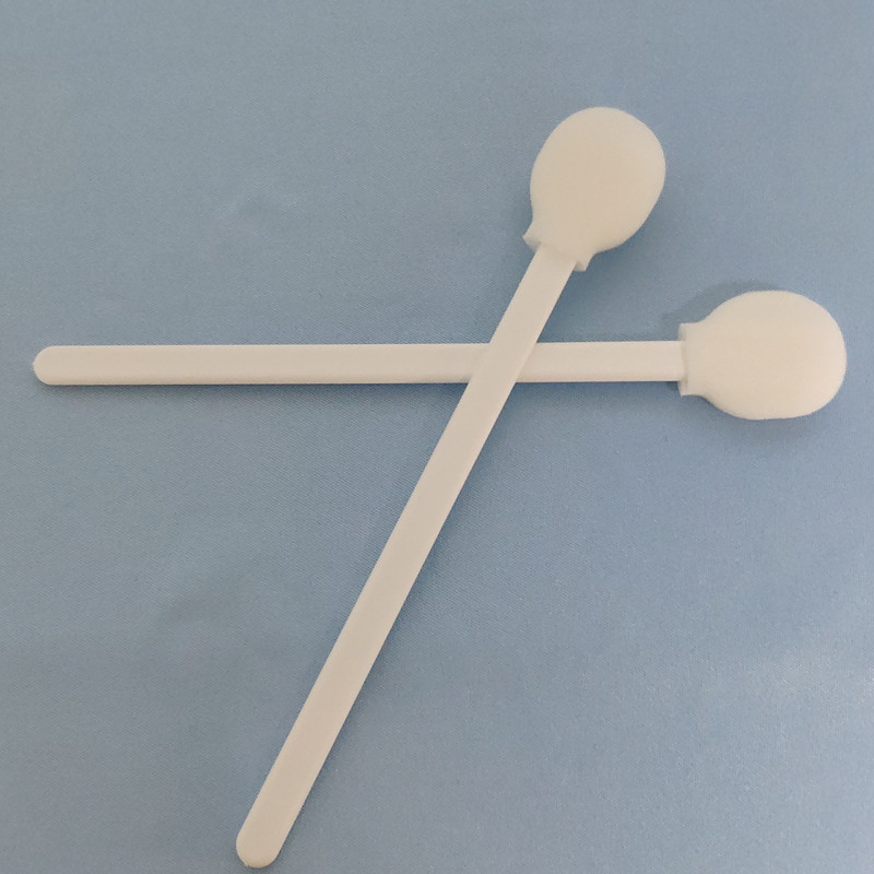 Lollipop Round Sponge Head Disposable Lint Free Swabs Blue Stick