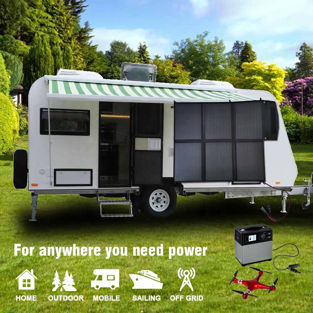 120 Watt Portable Mono Foldable Solar Panel Kit For Camper Retailer Motorhome