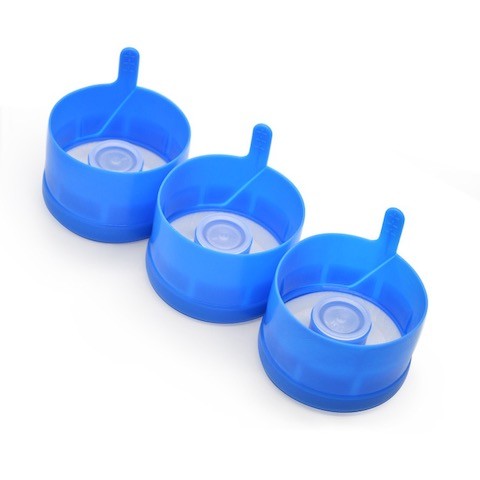 Reusable Plastic Packing Material , 5 Gallon Non Spill Caps Blue Color