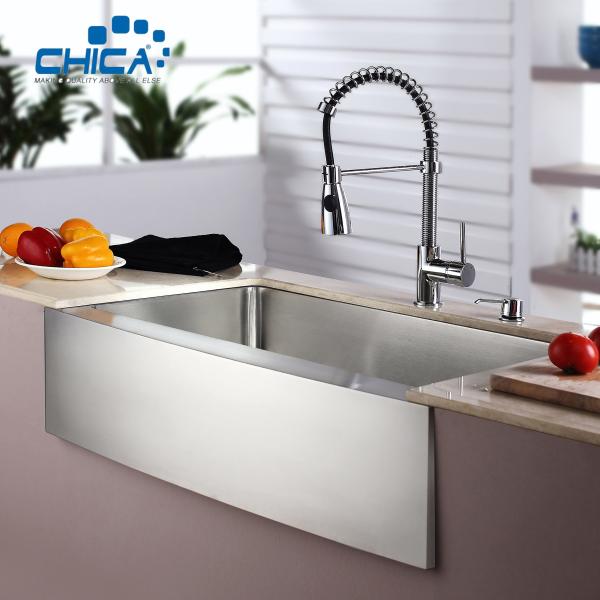 Apron Front Stainless Steel Single Bowl Kitchen Sinks Handmade House Kitchen
