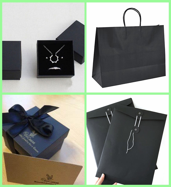 250gr Black Kraft Card Paper For Gift Box 24'' x 36'' Good Folding Resistance