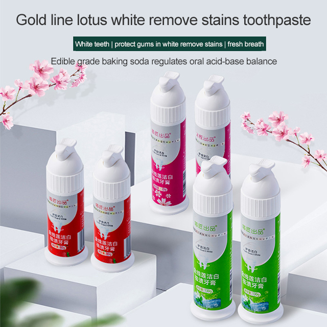 Dispensing System Teeth Whitening Cleaning Foam 3 Flavor Choices For Brighter Smile
