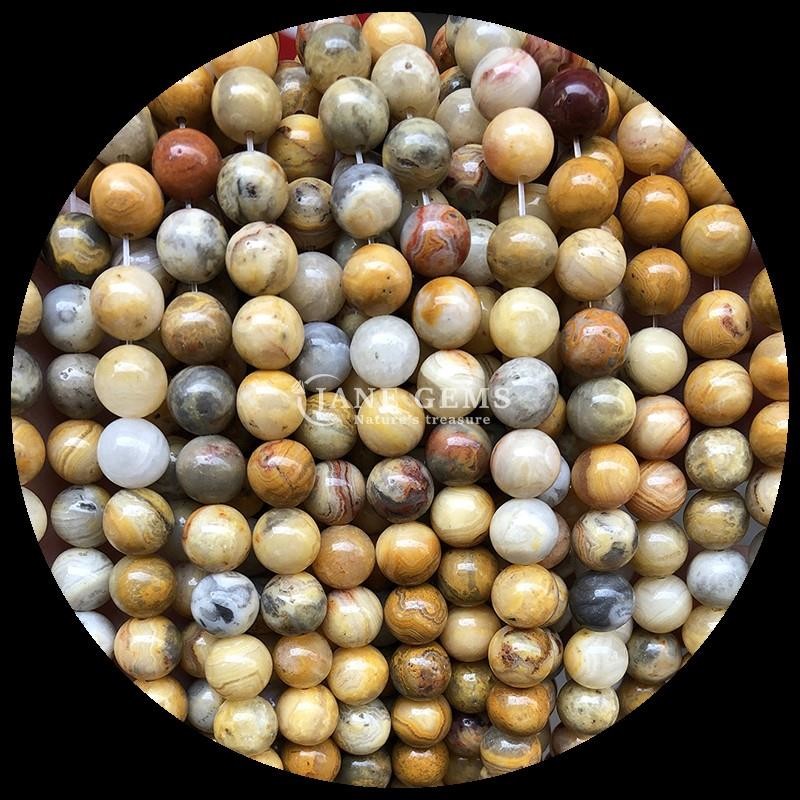 Customized Multi-color Agate Beads in 8mm Round Shape from for Jewelry Making