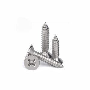Custom Cross Countersunk Head Tapping Screws Flat Head Pointed Tail