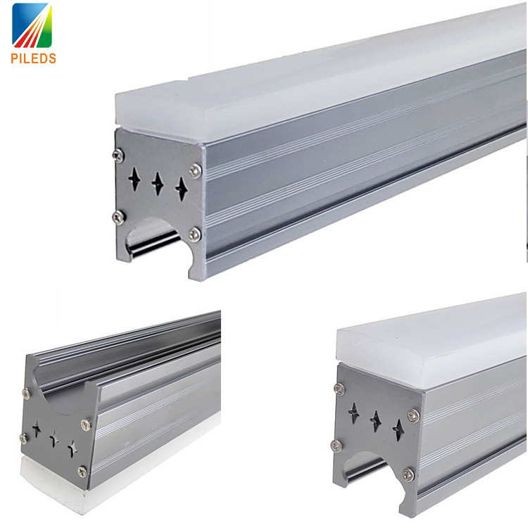PILEDS 16 Pixels DMX/SPI Waterproof IP67 LED Wall Washer Lights RGB T Linear Facade Lighting Outdoor Landscape Building