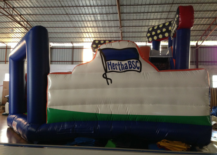 Inflatable Fun City Football Games Theme For Amusement Park / Big Party Inflatable Fun Factory