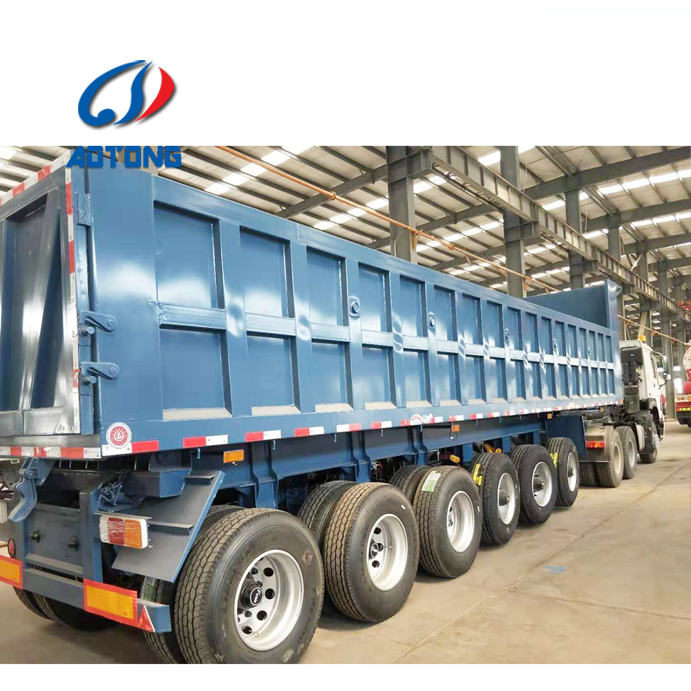 Low Bed Deck Dimension of 12000X2500X1500mm Dump Semi Trailer for Australia Market