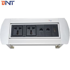 Lecture Room 180 Degree Overturn Angle Tabletop Flip Up Outlet Connector