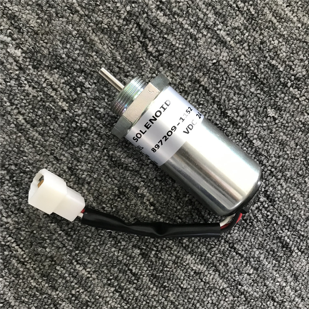 Engine Flue Off Switch Solenoid Valve 897209-1152 FOR CX78US/ Kobelco SK75-8/ Hitachi ZAX70/4LE2