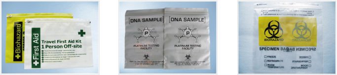 Biohazard 4 Layer Specimen Transport bag, pe glove, pe packaging, pe bags on roll, disposable PE gloves, disposable bag