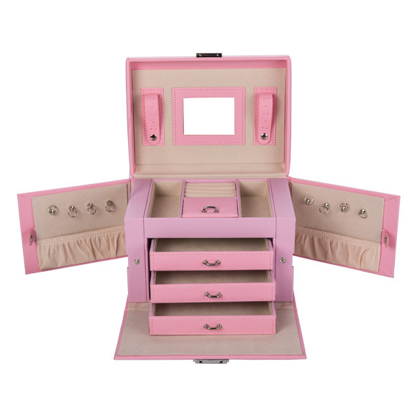 Water Resistant Three Layer Luxury Jewelry Box For Parents Eco Friendly