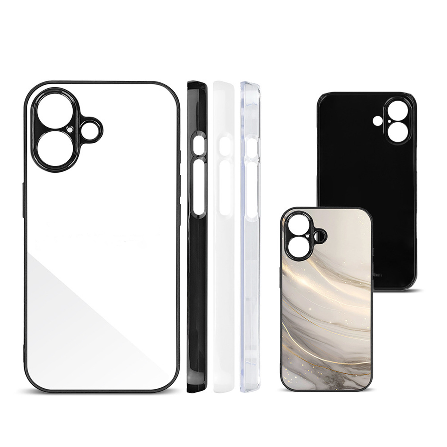 Tpu Full Rubber Edge Sublimation Phone Blanks For IPhone Samsung Google