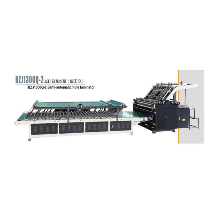 Metal Packaging Material Semi-automatic Corrugated Flute Laminator for Paperboard Boxes