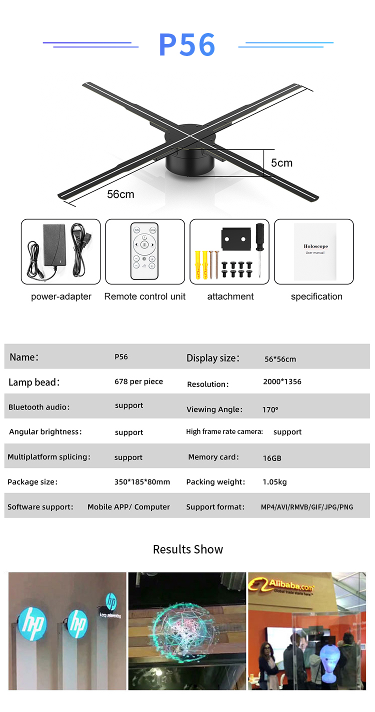 1800 Brightness 3D Hologram Projector for Projection in Human Hologram Restaurant