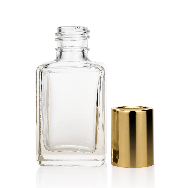 Square Foundation Lotion Glass Bottle F133 Clear Cosmetic Packaging 30ml