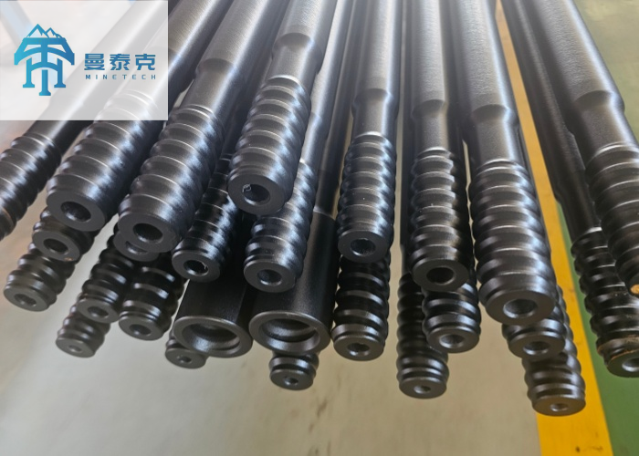 T38-H35-R32 Threaded rock drilling rod 2700mm for Tunnel drifting