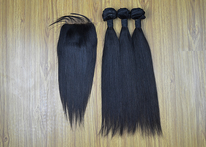 Unprocessed Grade 6A Virgin Brazilian Straight Hair , 110g Double Drawn