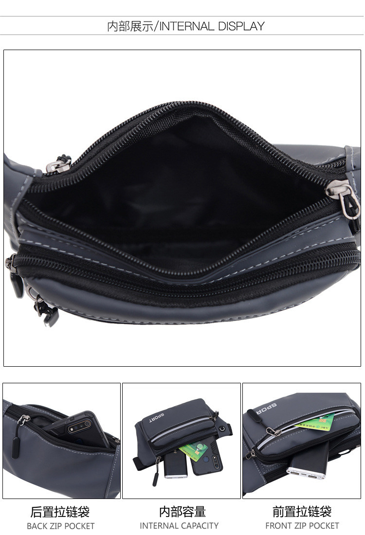 Adjustable Odm Sport Waist Belt Bag For Men Running