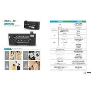 Advanced Inkjet Printing Digital Textile Printer With Pigment Ink Type And 24