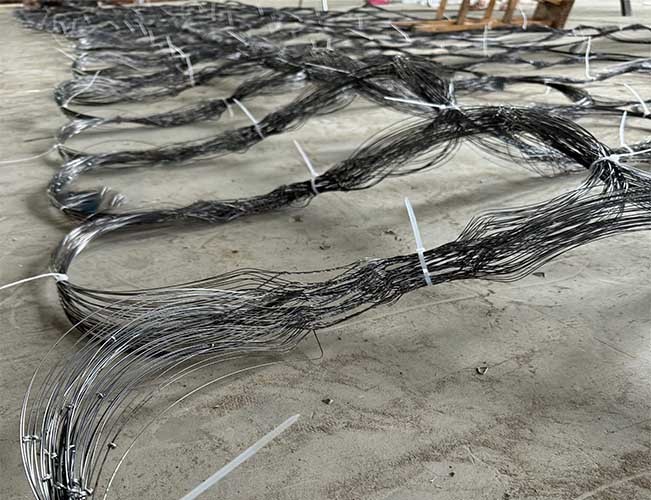 Battlefield Defense Galvanized Anti Tank Track Wrapping Wire Mesh