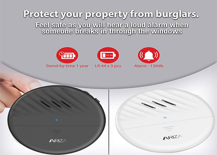 Ultra Slim 125dB Door Vibration Sensor Alarm Glass Break Detector