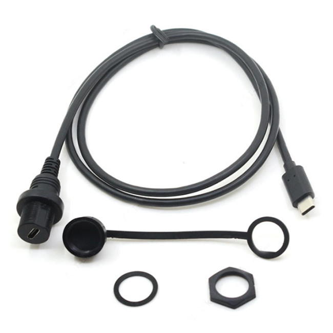 Waterproof USB3.0 Charging Cable 0.3m 1m For Car Yacht Dashboard