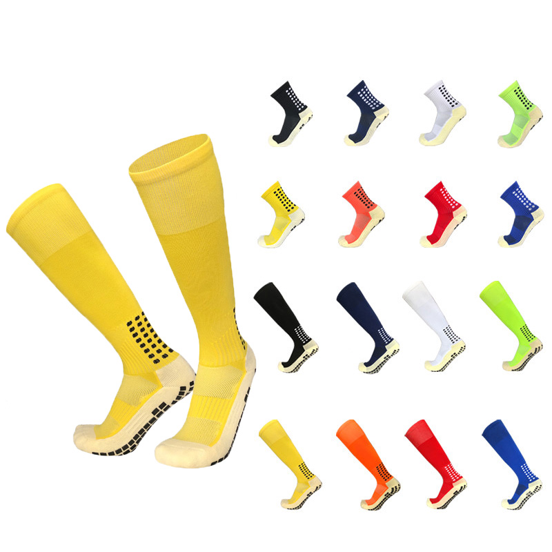 Custom Knitted Anti Slip Cotton Football Socks for Men Quantity 10000