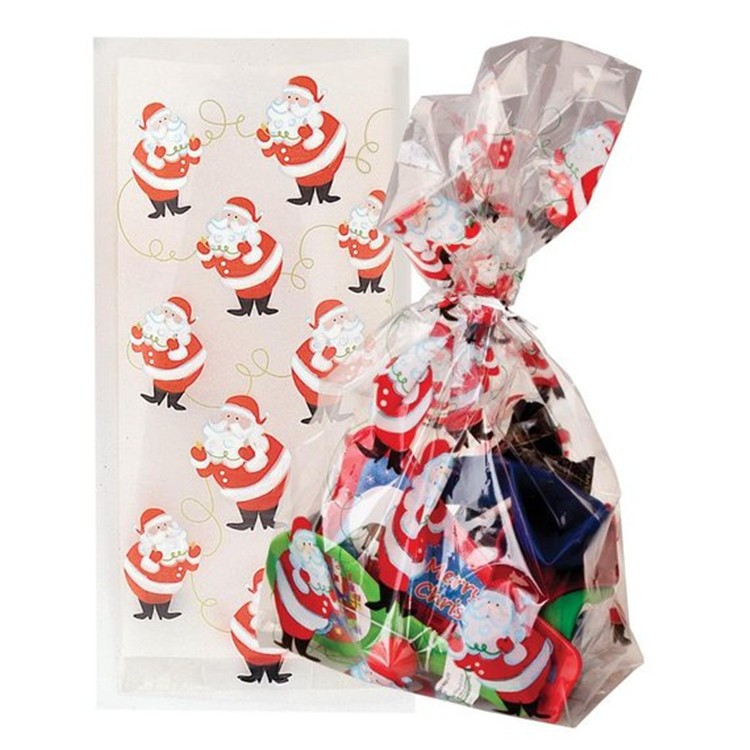 Best Selling Christmas Bag Candy Treat Bag Christmas Drawstring Bag