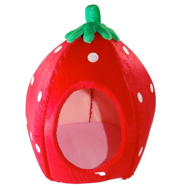 Cross Border Strawberry Dog Bed Pet House Cat House Small Dog House Wholesale