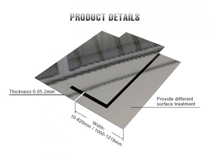 2b 1.2mm Thickness 304 Stainless Steel Plate Mirror Finished 0