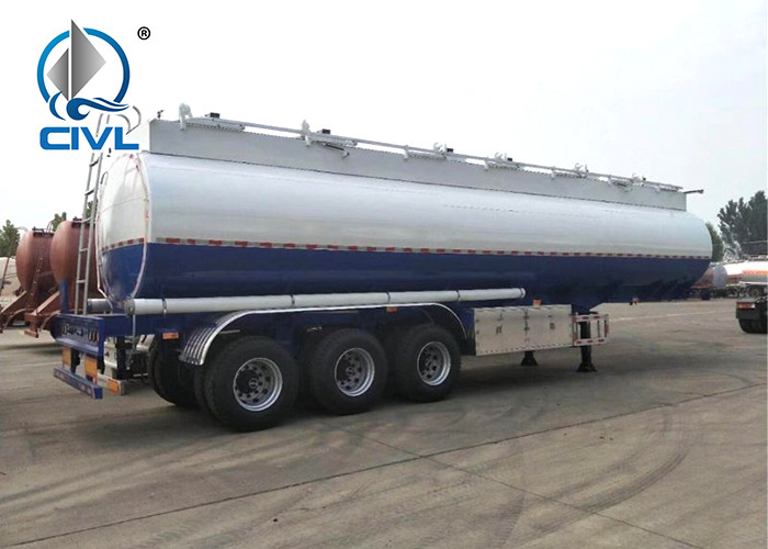 Manual 50000L Fuel Tank Trailer With Tractor 3 Axles Semi Trailer