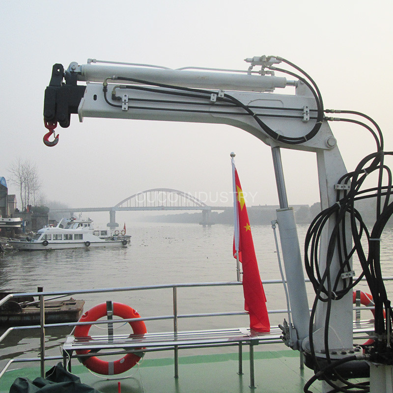 0.35t 3.5m Small Yacht Iso Telescopic Boom Crane