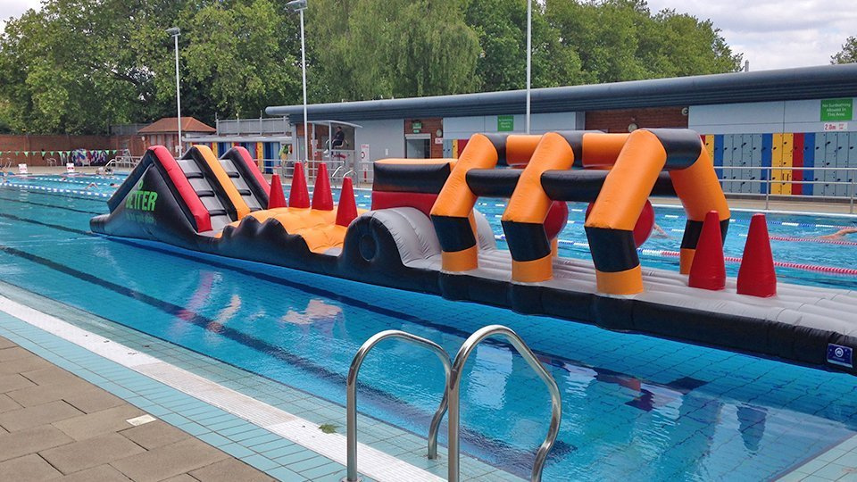 17M Sea Splash Pool Inflatable Obstacle Courses On Water For Chidren And Adults