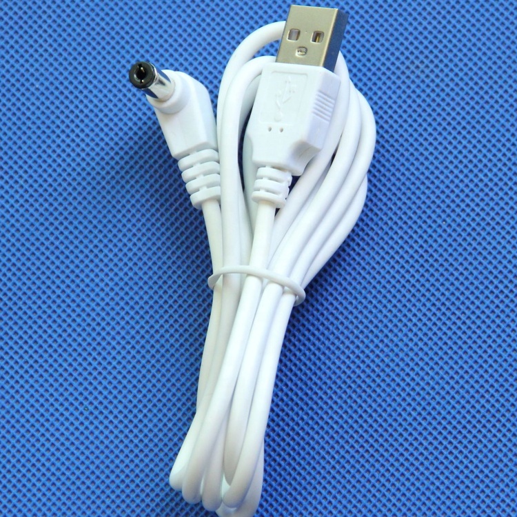 White Black USB Male to 90 Degree Right Angle 5.5 X 2.1mm 5.5x2.5mm 3.5x1.35mm 4..0x1.7mm Male DC Cable