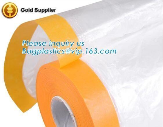 PE protect cover self adhesive mask film taped on one side Plastic cover sheet