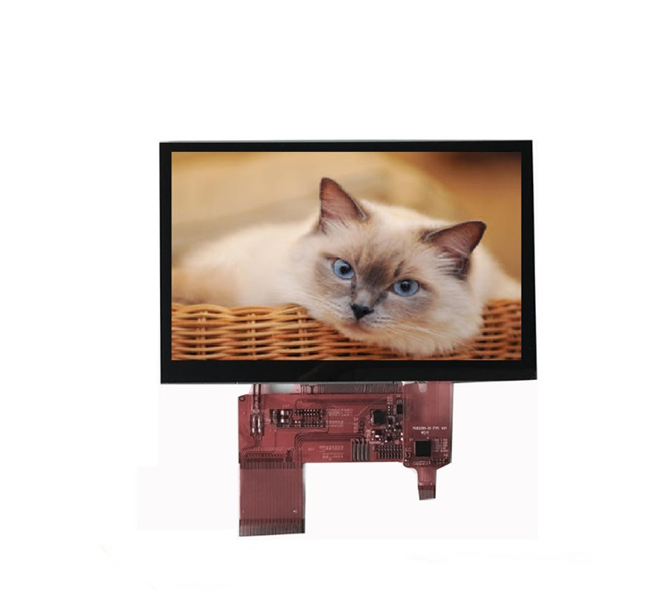 TFT LCD TN Type FCC 5.0inch 800*480 High Brightness TFT Display