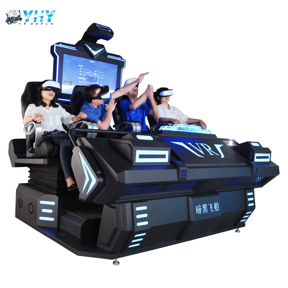Attraction 42'' Screen 9D VR Simulator Cinema With Leather Chairs