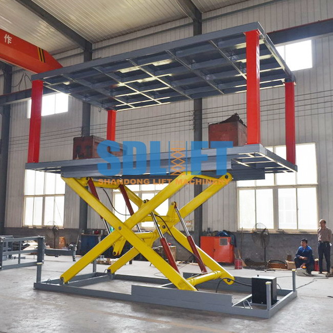 Heavy - Duty Hydraulic Car Lift For Basement Car Elevator Parking Systems