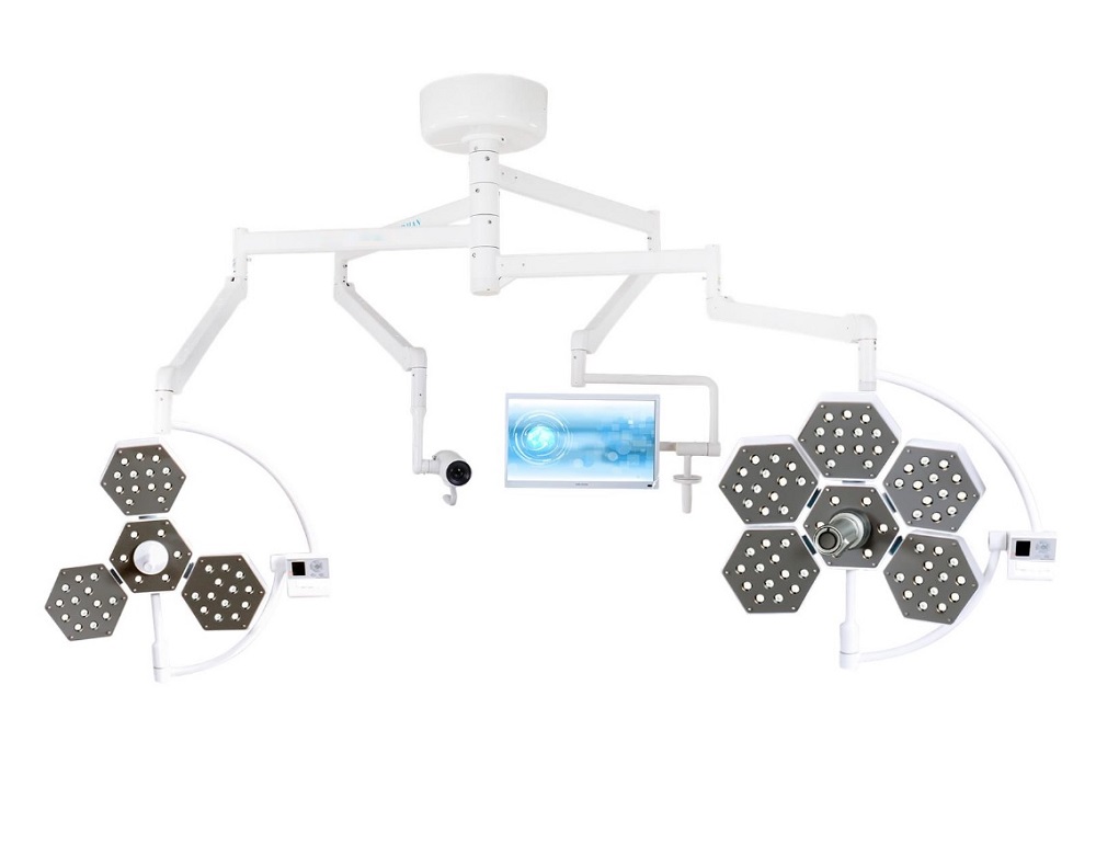 60000h Ceiling Mounted Surgical Light 5000K LED Operation Lamp ABS Material