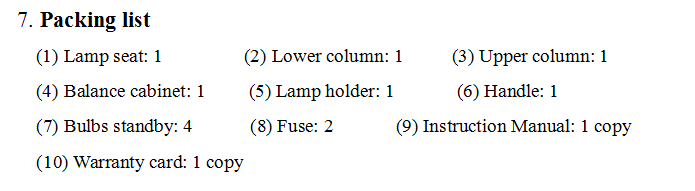 Operation Lamp Medical Device Equipment Portable Shadowless Surgical Light
